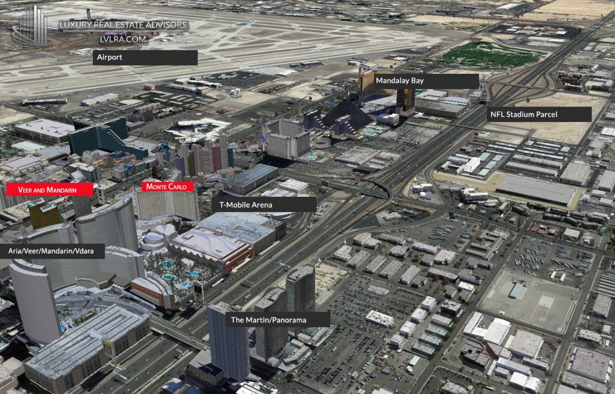 Las Vegas South Strip Map | Luxury Real Estate Advisors